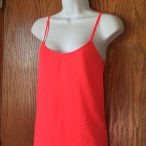 Forever 21 long adjustable neon camisole tank